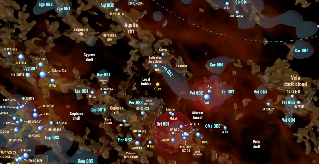 An improved hot star map